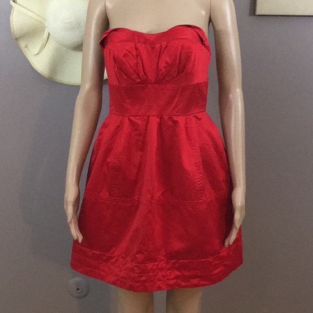 Zac Posen for Target Sz 1 (Jr) for Red Satin Mini Dress